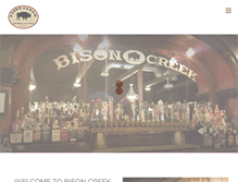 Tablet Screenshot of bisoncreekpizza.com